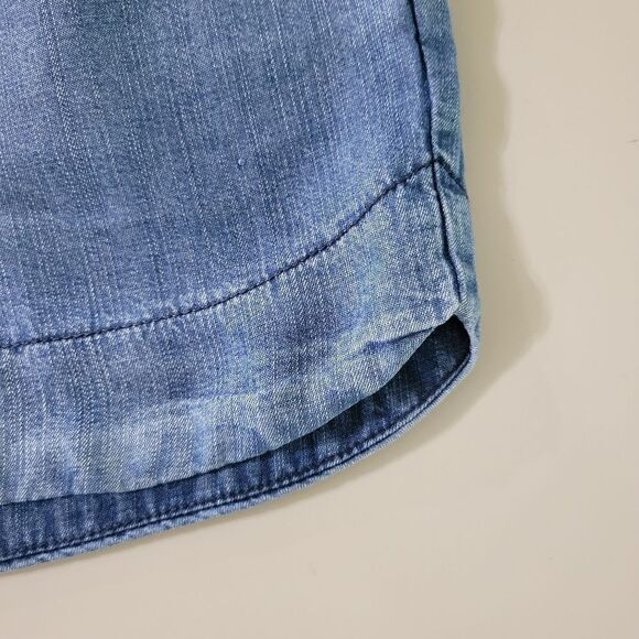Universal Thread Women's Light Denim Lyocell Chambray Drawstring Shorts - Picture 10 of 13